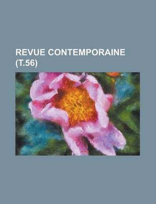 Book cover for Revue Contemporaine (T.56)