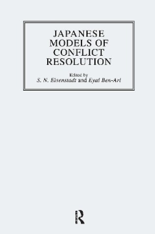 Cover of Japanese Models Of Conflict Resolution