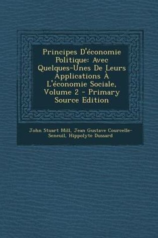 Cover of Principes D'Economie Politique