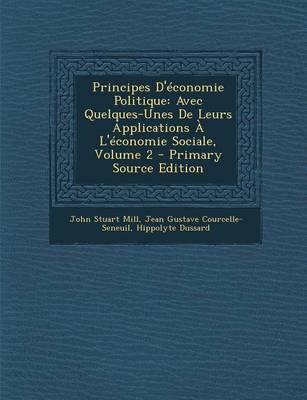 Book cover for Principes D'Economie Politique