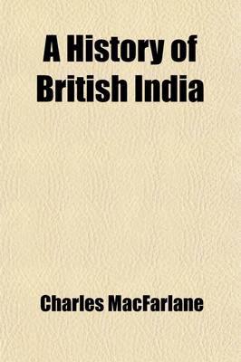 Book cover for A History of British India