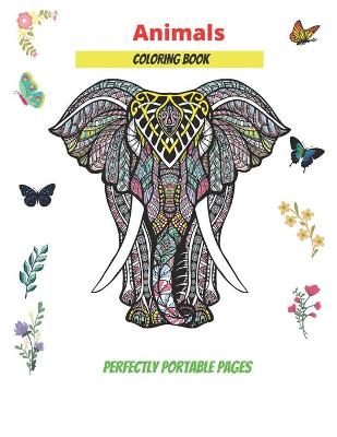 Book cover for Animals Coloring Book