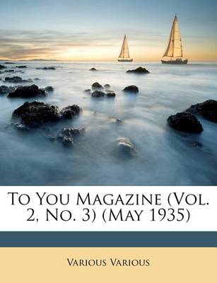 Book cover for To You Magazine (Vol. 2, No. 3) (May 1935)