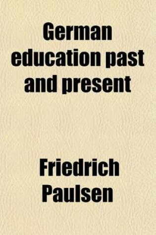 Cover of German Education Past and Present