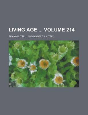 Book cover for Living Age Volume 214