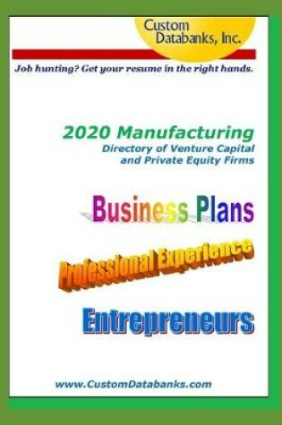 Cover of 2020 Manufacturing Directory of Venture Capital and Private Equity Firms