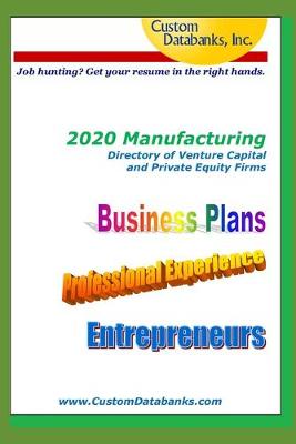 Book cover for 2020 Manufacturing Directory of Venture Capital and Private Equity Firms