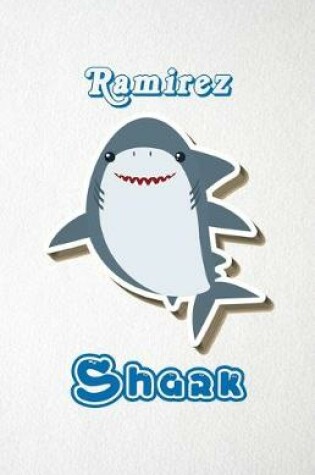 Cover of Ramirez Shark A5 Lined Notebook 110 Pages