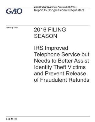 Book cover for 2016 Filing Season