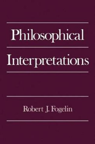 Cover of Philosophical Interpretations