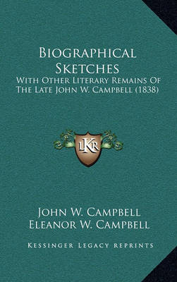 Book cover for Biographical Sketches