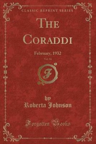 Cover of The Coraddi, Vol. 36