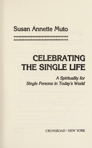 Book cover for Celebrating the Single Life
