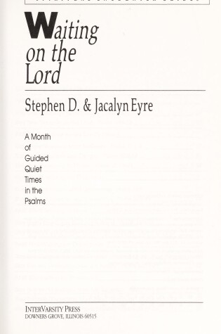 Cover of Waiting on the Lord