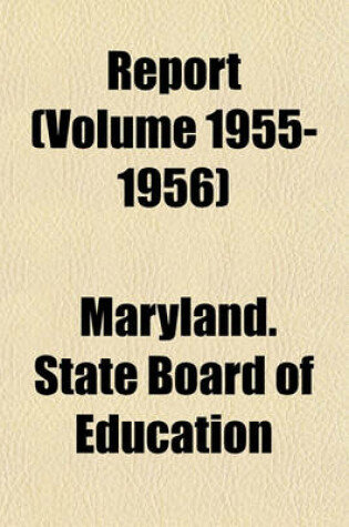 Cover of Report (Volume 1955-1956)