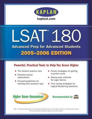 Cover of Kaplan LSAT 180