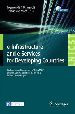Cover of e-Infrastructure and e-Services for Developing Countries