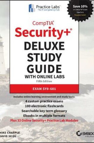 Cover of CompTIA Security+ Deluxe Study Guide with Online Labs