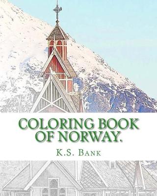 Book cover for Coloring Book of Norway.