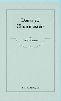 Book cover for Don'ts for Choirmasters