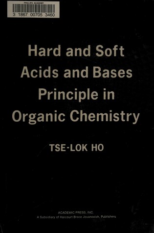 Cover of Hard and Soft Acids and Bases Principle in Organic Chemistry