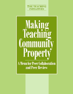 Book cover for Making Teaching Community Property