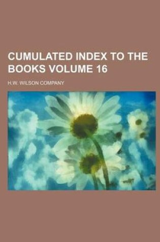 Cover of Cumulated Index to the Books Volume 16