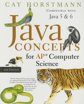 Book cover for Java Concepts for AP Computer Science