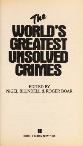 Book cover for Worlds Greatest Unsol