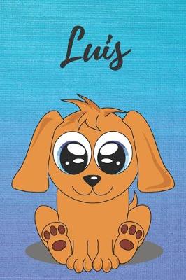 Book cover for Luis dog coloring book / notebook / journal / diary