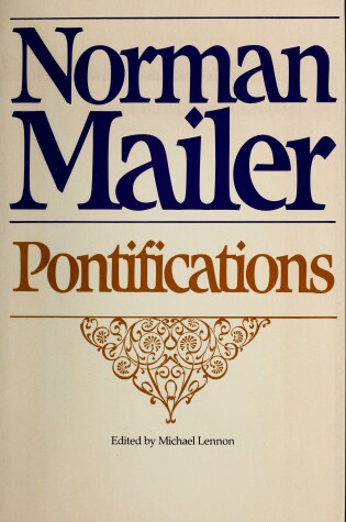 Cover of Pontifications