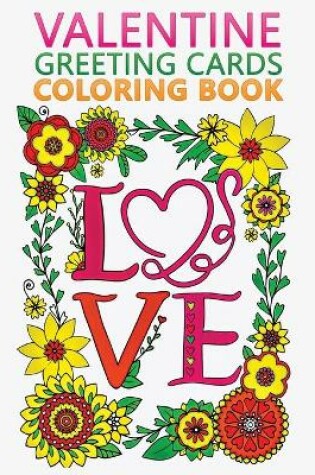 Cover of valentine greeting cards coloring book