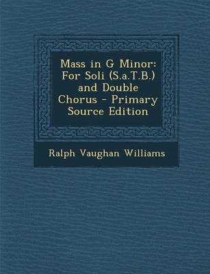 Book cover for Mass in G Minor