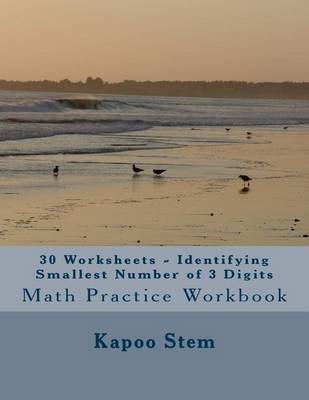 Book cover for 30 Worksheets - Identifying Smallest Number of 3 Digits