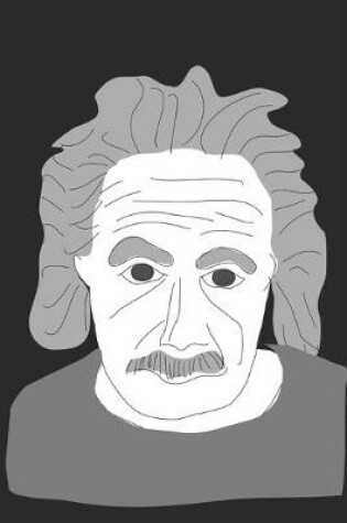 Cover of Drawing of Albert Einstein's Portrait - Blank Lined Notebook