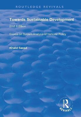 Cover of Towards Sustainable Development