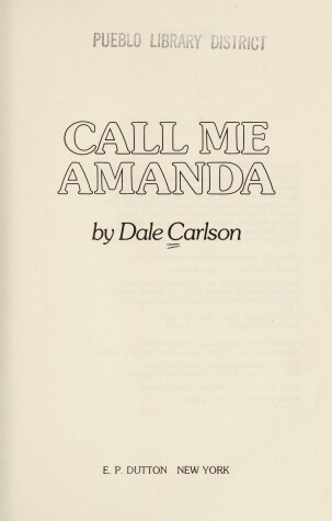 Book cover for Call Me Amanda