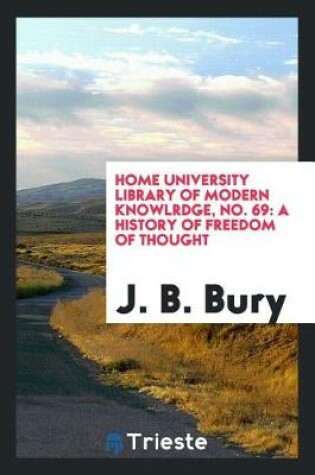 Cover of Home University Library of Modern Knowlrdge, No. 69