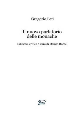 Book cover for Il Nuovo Parlatorio Delle Monache