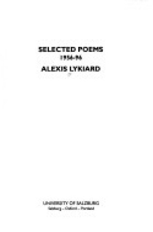 Cover of Selected Poems, 1956-96