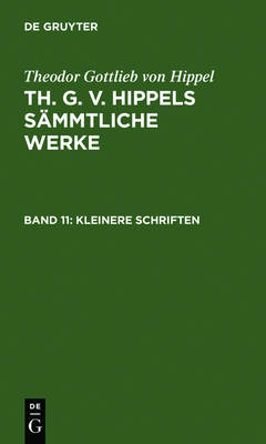 Book cover for Kleinere Schriften