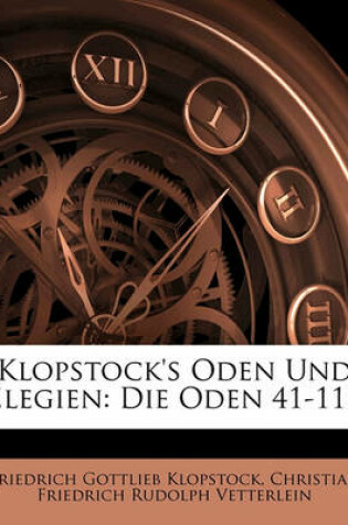 Cover of Klopstock's Oden Und Elegien