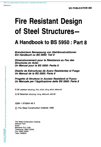 Book cover for Fire Resistant Design of Steel Structures