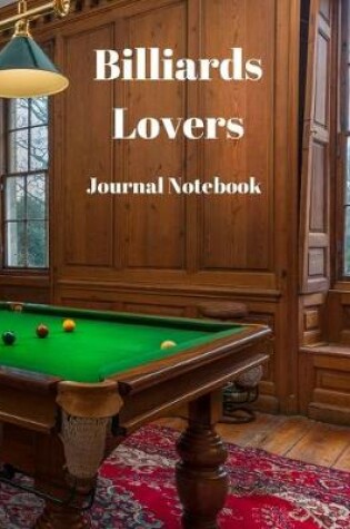 Cover of Billiards Lovers Journal Notebook