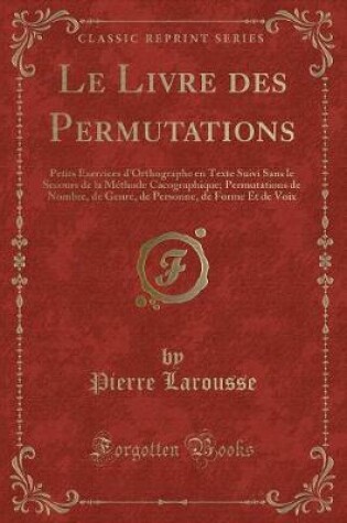 Cover of Le Livre Des Permutations