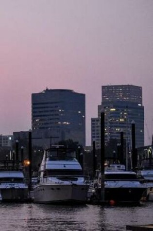 Cover of Portland Oregon Pink Skyline with Boats