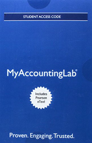 Book cover for Mylab Accounting with Pearson Etext -- Access Card -- For Horngren's Accounting, the Financial Chapters