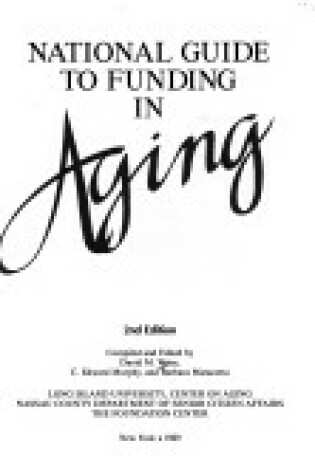 Cover of National Guide to Funding in Aging