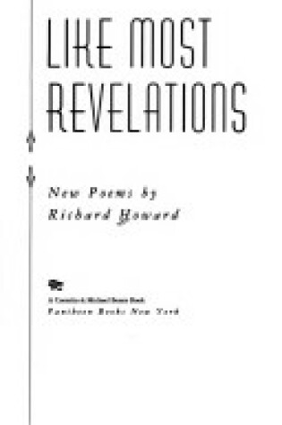 Cover of Like Most Revelations
