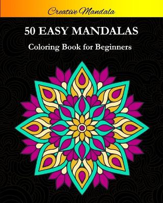 Book cover for Easy Mandala Coloring Book For Beginners